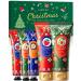 Christmas Hand Cream & Body Lition Kit-2Pcs Scented Moisturizing Body Lotion and 3Pcs Small Hand Cream for Dry Cracked Skin & Hand Fragrance Travel Size Mini Hand Lotion Skin Care Gift Set Stocking Stuffers for Women 92 g (Pack of 5)