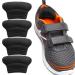 WLLHYF Kids Heel Grips 4 Pieces Self-Adhesive Heel Cushion Add Volume to Too Large Shoe Inserts Prevent Skin Rubbing and Blister Shoe Fit for Toddlers Girls and Boys Women Black