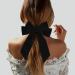 Big Hair Bows for Women Girl  7 Velvet Black Hair Clip Accessories  Gift for Mom  Elegant Hair Decor for Wedding Prom Dating Velvet Bow