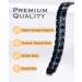 Jeracol Titanium Steel Magnetic Bracelet for Men | Double Row Ultra Strength Magnets | Adjustable Wristband | Removal Tool & Gift Box Included | Singleblue - Buy Online on GoSupps.com