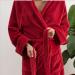 Buy Lumaland Hooded Bathrobe for Women & Men | Extra Soft Microfiber Coral Fleece | Quick Dry Suction-Strong | Perfect for Cuddling - Red - Buy Online on GoSupps.com