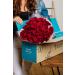 2 Dozen Fresh Red Roses with Vase - Benchmark Bouquets | Premium Flower Arrangement - Buy Online on GoSupps.com