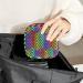 Abstract Colorful Stripes Period Bag | Sanitary Napkin Travel Pouch & Makeup Bag - Color77 - Buy Online on GoSupps.com