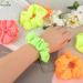 NaienCraft Pack of 8 Neon Hair Scrunchies - Elastic Hair Bands for Women and Girls - Buy Online on GoSupps.com