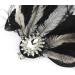 1920s Flapper Black Feather Headpiece Hair Clip Pin Crystal Roaring 20s Feather Hair Clip Gatsby Party Prom Hair Jewelry for Women and Girls Wedding Party Costume - Buy Online on GoSupps.com