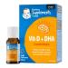 Gerber Supplements for Baby Vitamin D and DHA Drops 0-2 Years Supports Strong Bones Teeth & Normal Brain Function No Colours No Flavours No Sweeteners Gluten-Free Vegetarian