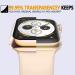 2 Pack Gold Tempered Glass Case for Apple Watch 44mm Series 6/5/4/SE - Full Coverage Screen Protector & Shockproof Bumper - Buy Online on GoSupps.com