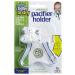 Baby Buddy Universal Pacifier Holder Clip - Snaps to Paci or Attach with Universal-Fit Silicone Ring  Pacifier Clip  Babies 4 Months and Up/Toddler Boys & Girls  Baby Must Haves  Sky Brown Hot Trax