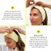 SPA HEADBAND Popband Soft & Gentle Adjustable Microfiber Spa Headband For Skincare & Beauty Routines - Yellow - Super Absorbent Suitable For Sensitive Skin - Buy Online on GoSupps.com