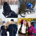 SATINIOR 2 Pairs Outdoor Winter Touchscreen Anti-Slip Full Finger Gloves in Blue and Black - Buy Online on GoSupps.com