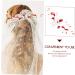 FRCOLOR Hair Comb Girl Headpiece Wedding Hair Accessories Hairpin Rhinestone Clips for Hair Bridal Hair Pin Hair Accessories for Women Decorative Hair Clips Bridal Headpiece Metal - Buy Online on GoSupps.com