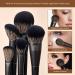 Jessup 14Pcs Black Kabuki Makeup Brushes Set for Foundation, Eyeshadow, Contour, and Concealer - T336 B-T336 - Buy Online on GoSupps.com