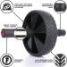 Ab Roller Wheel - Ultimate Core Workout Equipment | Black - Buy Online on GoSupps.com