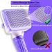 Ace2ace Pet Dog & Cat Brush - Effortlessly Remove Hair | Ideal for Long & Short Haired Pets | One-Button Cleaning | Violet | Tiffanyblau - Buy Online on GoSupps.com