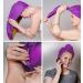 Fit Flip Hair Turban Set - Microfiber Quick-Drying Hair Towel - 2-Piece Absorbent Set (Purple & Pink) - Buy Online on GoSupps.com