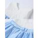 LZH Baby Girls Lace Dress Bowknot Flower Pageant Baptism Tutu Gown 12-18 Months Light Blue - Buy Online on GoSupps.com