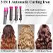 Automatic Curling Iron - Rotating Hair Curler with 3 Interchangeable Barrels for Beach Waves Adjustable Temps & LCD Display - Dual Voltage eCommerce - Buy Online on GoSupps.com