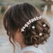 Cinaci 41 Pack Sparkly Silver Rhinestone Bridal Hair Combs & Pins Set for Wedding Headpieces - Women/Girls/Brides/Bridesmaids - Buy Online on GoSupps.com