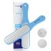 Mr. Fuss Laser Hornhaut trash - cornea removal with the corneal file - stable non -slip - double -sided coarse and fine - plastic stainless steel blue