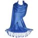 GFM Smooth Shiny Surface Pashmina Style Scarf (L9) L9-nl-blue