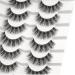 3D Clear Band Cat Eye Wispy False Eyelashes - Natural Look Soft Reusable - 7 Pairs Happy Heartbeat (No.198) | International Shipping - Buy Online on GoSupps.com