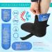 Foot Ankle Ice Pack Cooling Socks with 6 Reusable Gel Packs - Hot Cold Therapy for Pain Relief & Swelling - Plantar Fasciitis, Achilles Tendonitis, Sprains - Buy Online on GoSupps.com
