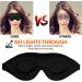 Luxury Sleep Eye Mask for Men & Women - Black Concave Molded Night Sleep Mask - Comfortable Cover for Travel, Yoga, Nap - 3D Contoured Cup Sleeping Mask & Blindfold - Buy Online on GoSupps.com