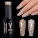 YOKE FELLOW Reflective Glitter Gel Nail Polish  10ML Flash Diamond Disco DJ Shimmer Sparkly Shiny Soak Off UV Gel Polish Varnish  Salon Home DIY Manicure 0.33FL OZ (Gold)