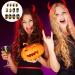 Halloween False Nails Kit - 72 Pieces Short Fingernails in 12 Sizes for Nail Art DIY - Gothic Fake Nails with Jelly Glue - Classic Pattern Design - Buy Online on GoSupps.com
