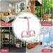 Puller Stretching Trainer | Resistance Bands Pull Up with Handle | Workout Tension Pull Rope Elastic | Arm Sit Up Fitness Band Exercise Gym Equipment Pink 1 - Buy Online on GoSupps.com