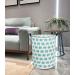 HIYAGON Canvas Fabric Laundry Baskets - Collapsible Clothes Hamper (2 Pack) Blue Elephant Design - Buy Online on GoSupps.com