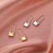 Boho Lock Hoop Earrings | Silver Safety Pin Huggies | Personalized Padlock Jewelry for Women & Girls - Buy Online on GoSupps.com