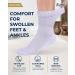 Bamboo Diabetic Socks - 6 Pairs Ankle Length for Men & Women | Large Bright Colors | Comfortable Diabetes Socks - Buy Online on GoSupps.com