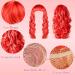 KUUQA 7 Pieces Colorful Long Curly Wigs - Vibrant Wavy Hair for Women's Cosplay Costume and Party Decor - Buy Online on GoSupps.com
