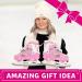 Xino Sports Deluxe Adjustable Ice Skates - Black/Pink, Faux Fur Padding, Reinforced Ankle Support - Pink Small Junior 13-3 - Buy Online on GoSupps.com