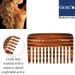 Giorgio G51 Small Travel Purse Hair Detangling Comb - Wide Teeth Pocket Comb for Thick Curly Wavy Hair - Handmade Cellulose Saw-Cut - Tortoiseshell - Buy Online on GoSupps.com