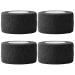 4 PCS Self Adhesive Bandage Wrap Breathable Non-Woven Wrist Tape Stretch Elastic Bandage Vet Wrap for Sports Supply Ankle Sprains Protection Black 177 * 1inch First Aid Tape