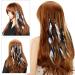 MWOOT 4Pcs Boho Feather Hair Clips with Comb - Handmade Indian Tassels Beads Hair Extensions for Women - Festival Hippie Hair Accessories - Buy Online on GoSupps.com