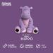 fabdog Floppies Large Hippo Plush Dog Toy - Durable & Cute Squeaky Toy for Puppies & All Breeds | Ideal Pet Gift - Buy Online on GoSupps.com