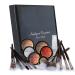 Mineral Makeup Set/Kit 17 Piece - Loose Powder Minerals COMPLETE SET - 2 Shades Foundation Setting Veil Bronzer Highlighter Concealer Primer & Professional Brush Set (Medium Tan & Light Warm)