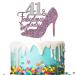 Tenhaisi Purple Sliver Glitter 41 & Fabulous Lady Cake Topper Happy 41st Birthday Party Decoration Cheers to 41 Years 41 & Fabulous Birthday Wedding Celebration/Anniversary Party Supplies