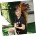 FOMIYES Halloween Headdress Pageant Headband Plume Headpiece for Adult Crown Headdress Headbands Plume Headband Costume Headwear Cocktail Party Supplies Plume Headdress Hair Band for Party 53.00X33.00X1.00CM Orange - Buy Online on GoSupps.com