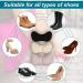 Heel Cushion Inserts for Women's Shoes - 4 Pairs: Protectors for Shoes, Boots, High Heels, Back of Heel - Buy Online on GoSupps.com