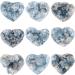 Natural Celestite Heart Shaped Healing Crystal Cluster - 1pc, 320-450g - Romantic Gift, Home Decor - Reiki Gemstone Specimen - Buy Online on GoSupps.com