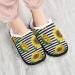 Mnsruu Non-Slip Sunflower Striped Cotton Slippers for Home Hotel & Travel - Men & Women - Buy Online on GoSupps.com