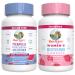 MaryRuth Organics Prenatal Postnatal Multivitamin Gummies (Strawberry) & Women's | USDA Organic | Vitamins for Breastfeeding Beauty & Immunity | Vegan No Gelatin