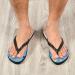 Mnsruu Christmas Flip-Flops - Snowman & Snowflakes Sandals for Men & Women | XS Multicolored Travel Slippers for Hotel & Spa - Buy Online on GoSupps.com