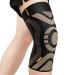 Compression Knee Brace for Women & Men - Copper Knee Brace for Women Running Knee Pain Knee Sleeves for Men Sports Workout Knee Braces for Arthritis Pain Relief & Meniscus Tear Acl SINGLE (3X-Large) 3X-Large Black