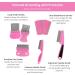 FurCare 7-Piece Flea Comb Set for Cats and Dogs - Stainless Steel Lice and Tick Removal - Pink Color - Buy Online on GoSupps.com