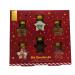 Hot Chocolate Gift Set - 6 X Star Jars Hot Chocolate Kit - Crushed Peppermint Flavour Candy Canes Marshallows Chocolate Flavour Sprinkles Milk White and Orange Hot Chocolate - 152g (Milk)